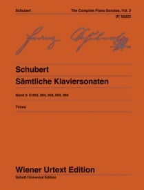 Schubert: The Complete Piano Sonatas Volume 3 published by Wiener Urtext